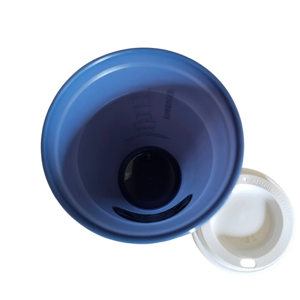 Starbucks 2013 Reusable Tumbler Blue Siren Plastic Travel Coffee Cup 16oz.